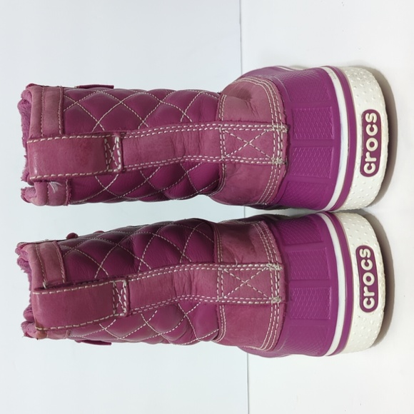 Crocs Allcast leather duck Chukka boots womans size 11 - Picture 4 of 16